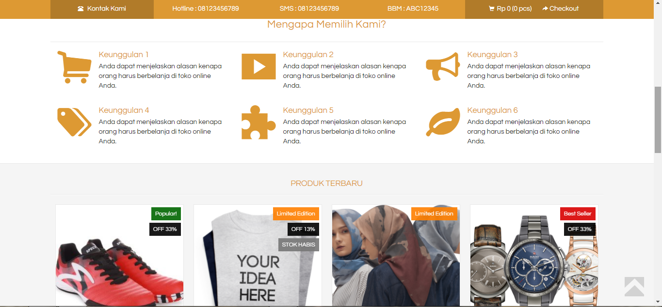 Jasa Website Online Shop Untuk Personal