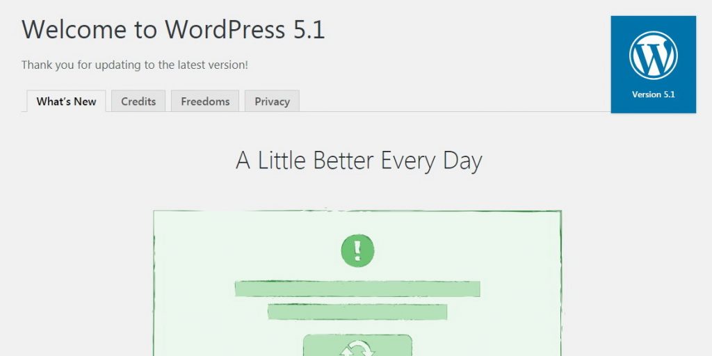Selamat Datang WordPress Versi 51