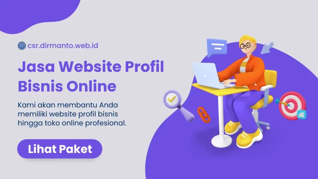 Jasa Website Profil Bisnis Toko Online Instant