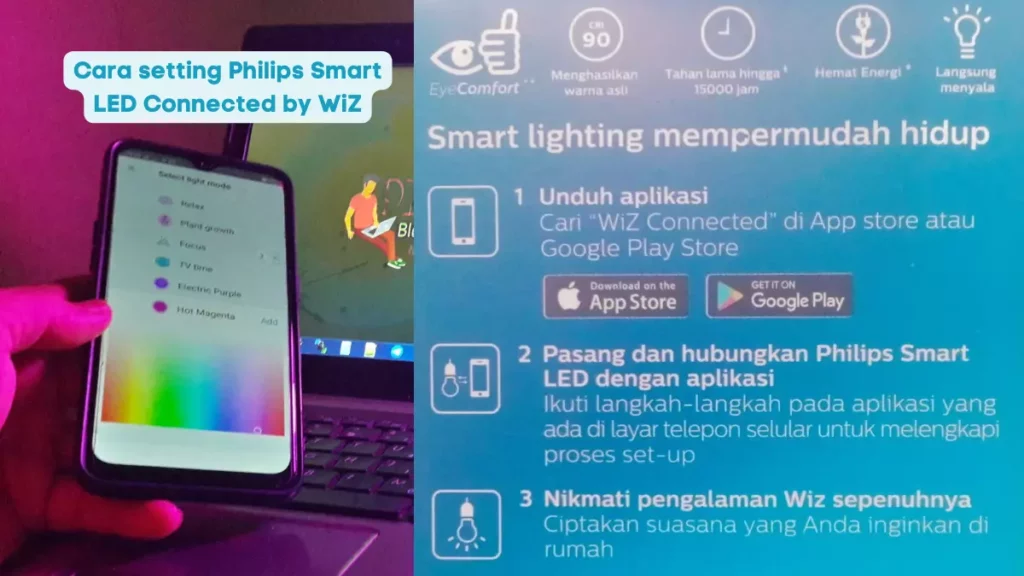Cara Menyambungkan Lampu Philips Smart LED ke Aplikasi WiZ